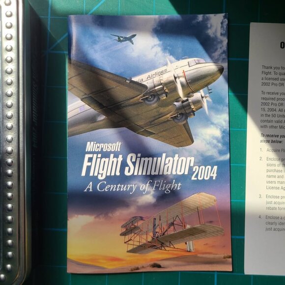 Microsoft FLIGHT SIMULATOR 2004 (PC / Windows) Complete | CIB w/ Tin Case - Picture 4 of 10